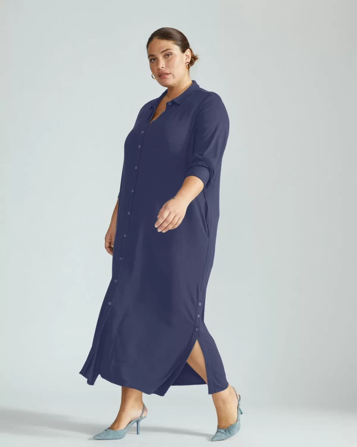 Sally Liquid Jersey Shirt Dress>Universal Standard Shop
