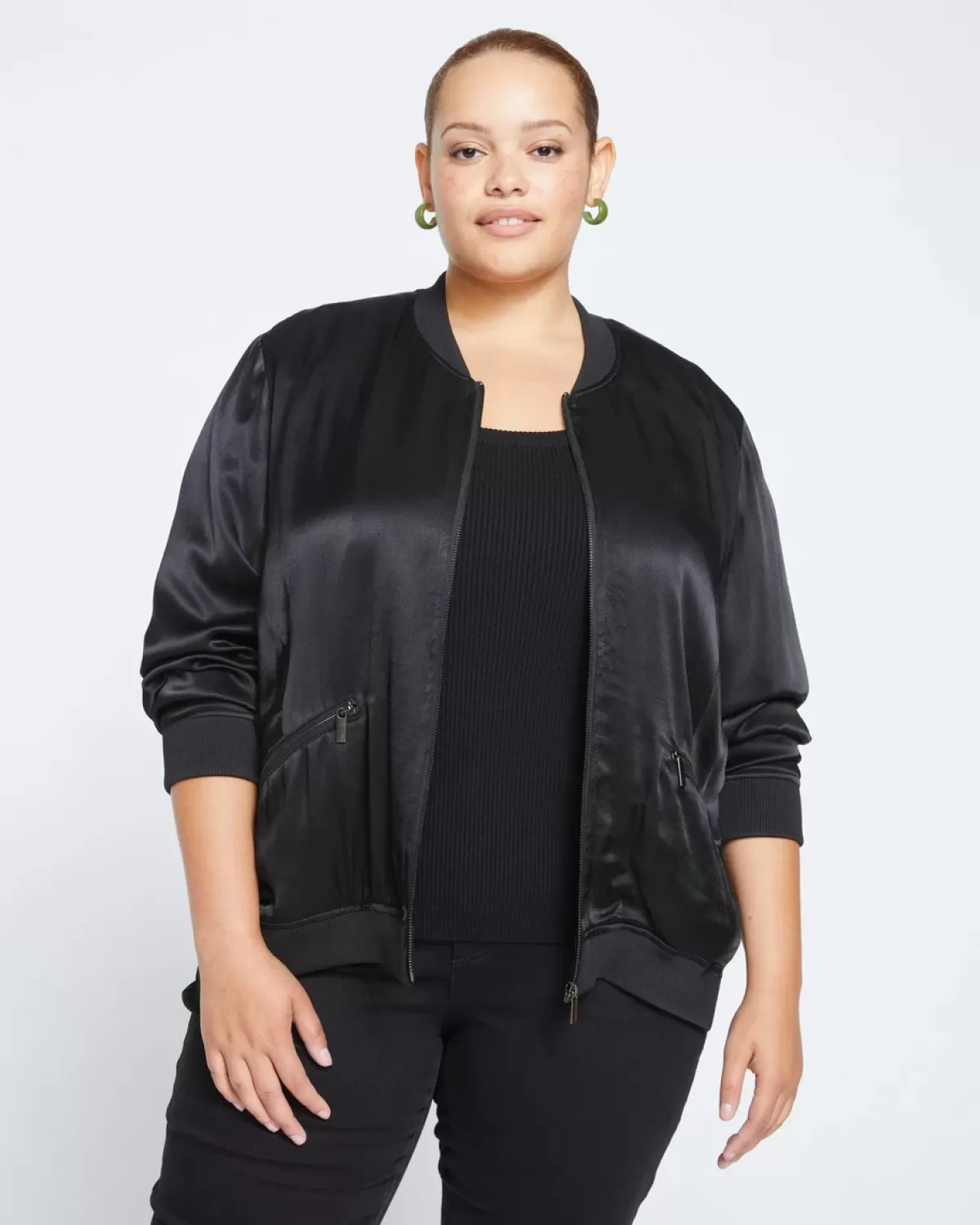 Satin Bomber Jacket>Universal Standard Outlet