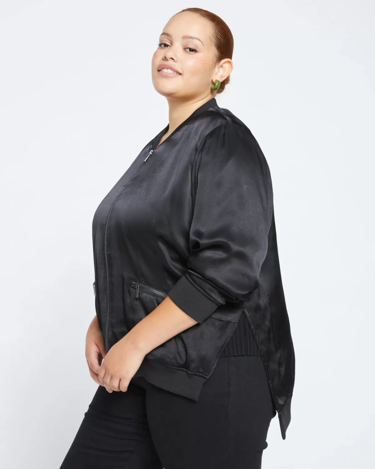 Satin Bomber Jacket>Universal Standard Outlet