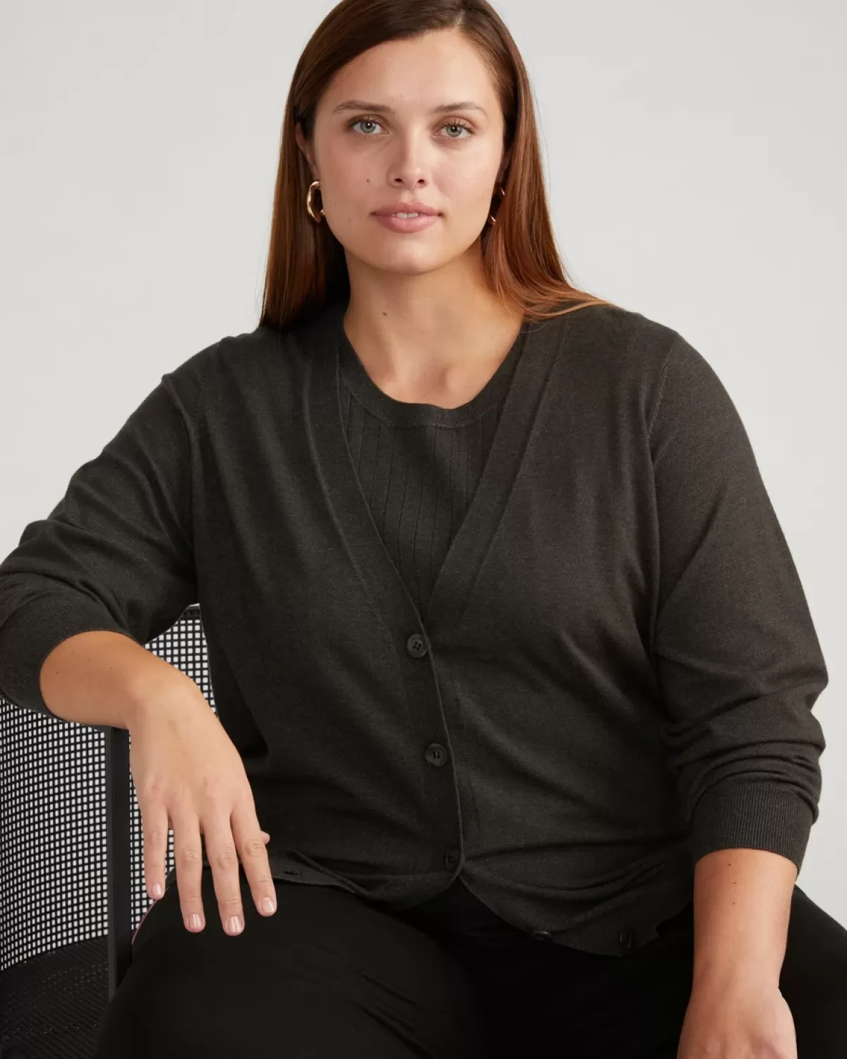 Savvy Fine Knit Cardigan>Universal Standard Shop