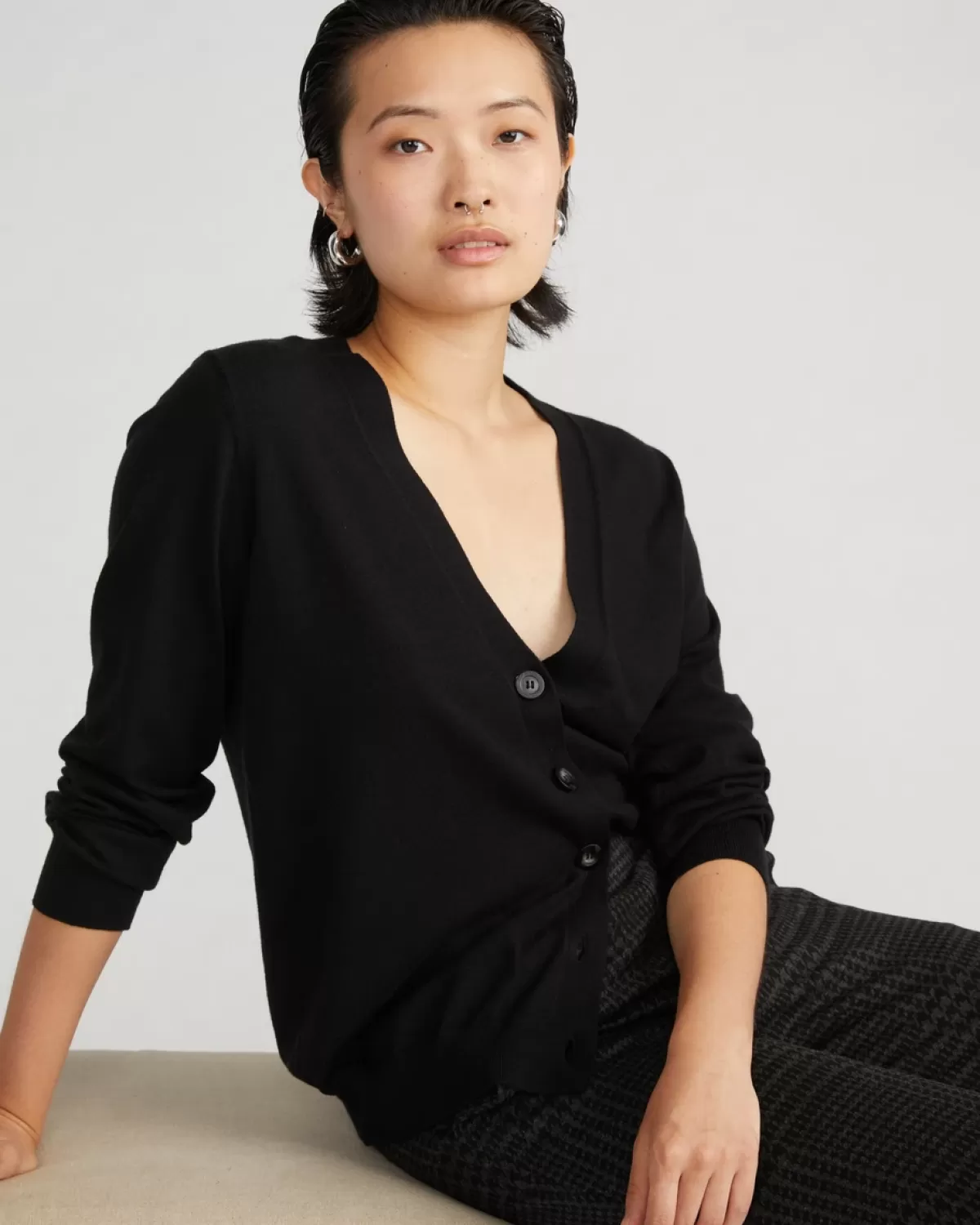 Savvy Fine Knit Cardigan>Universal Standard Flash Sale