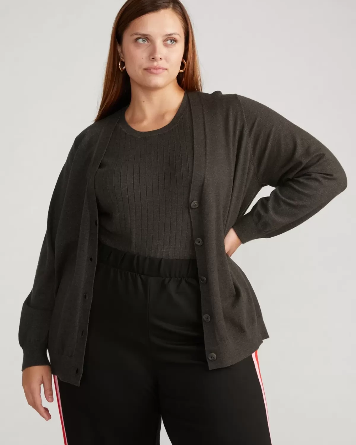 Savvy Fine Knit Cardigan>Universal Standard Shop