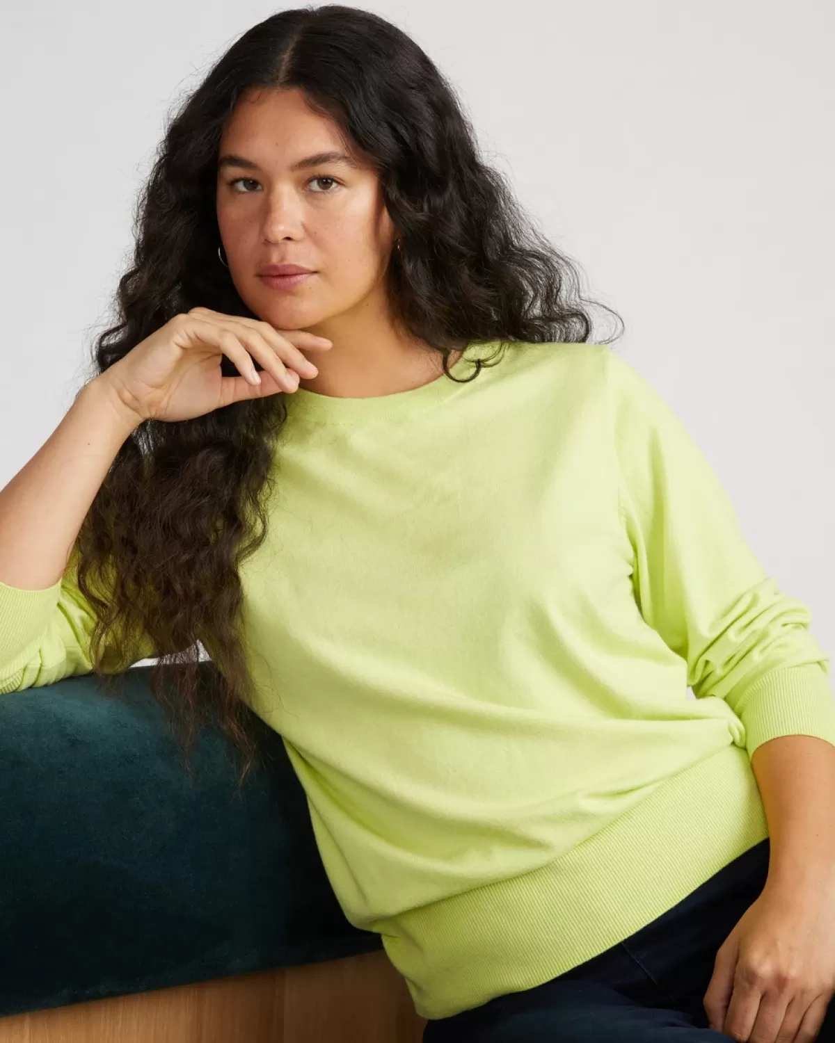 Savvy Fine Knit Crew Sweater>Universal Standard Online