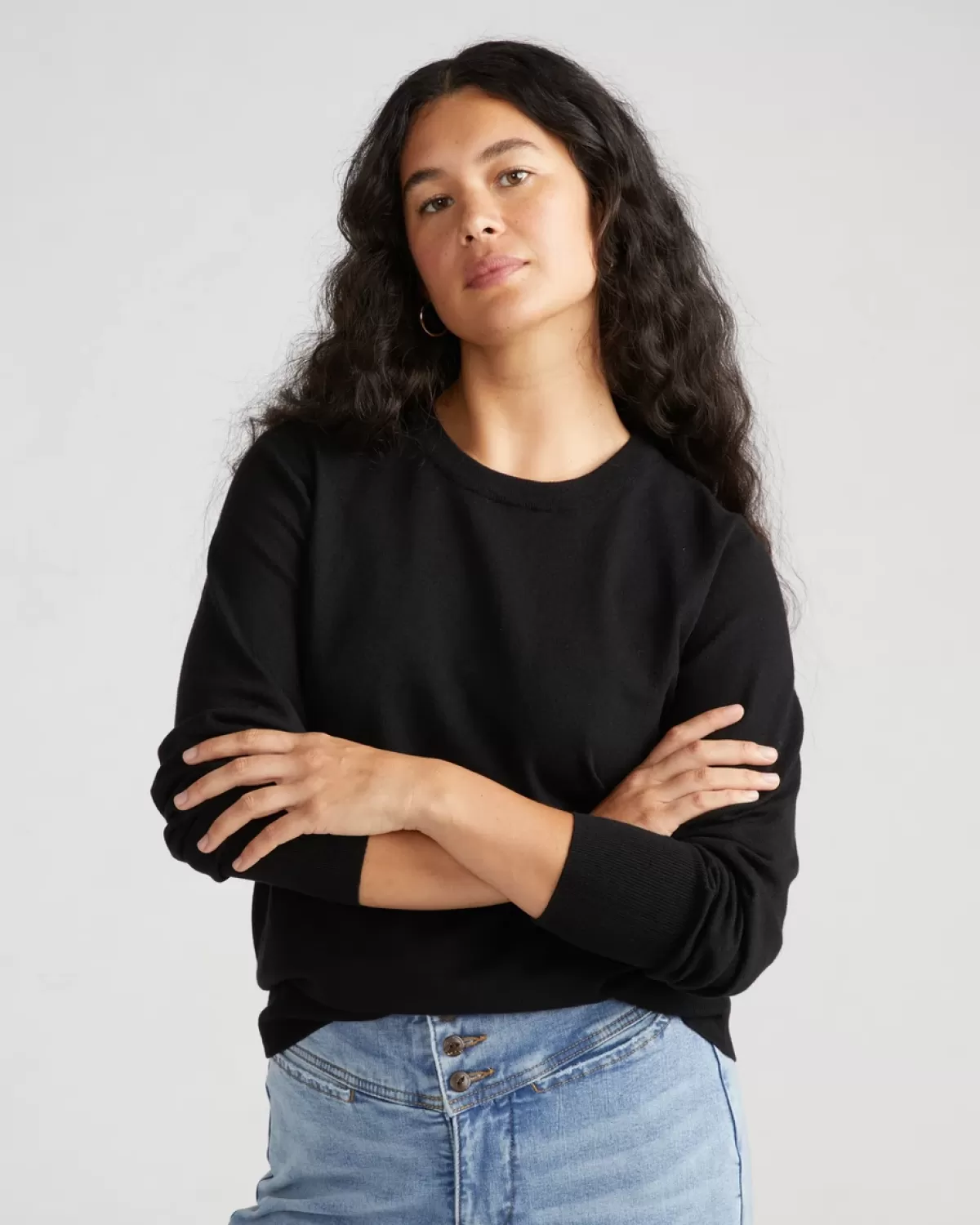 Savvy Fine Knit Crew Sweater>Universal Standard Clearance