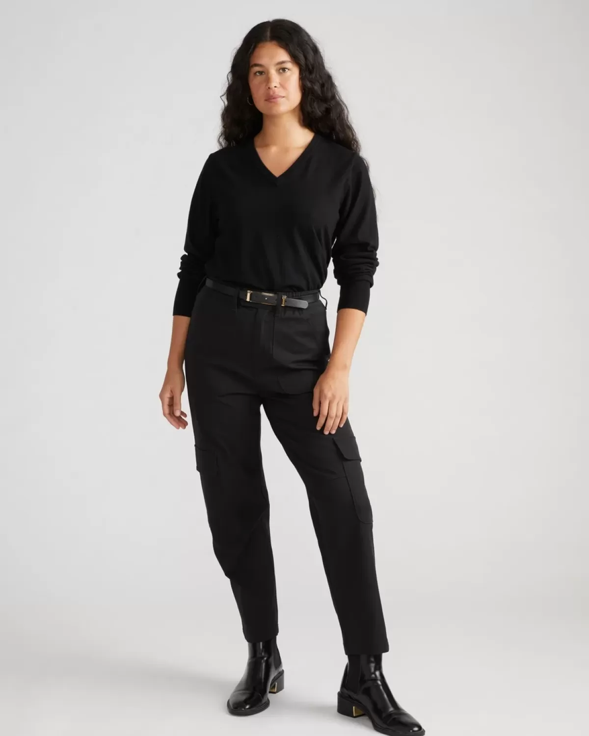 Savvy Fine Knit V Sweater>Universal Standard Discount