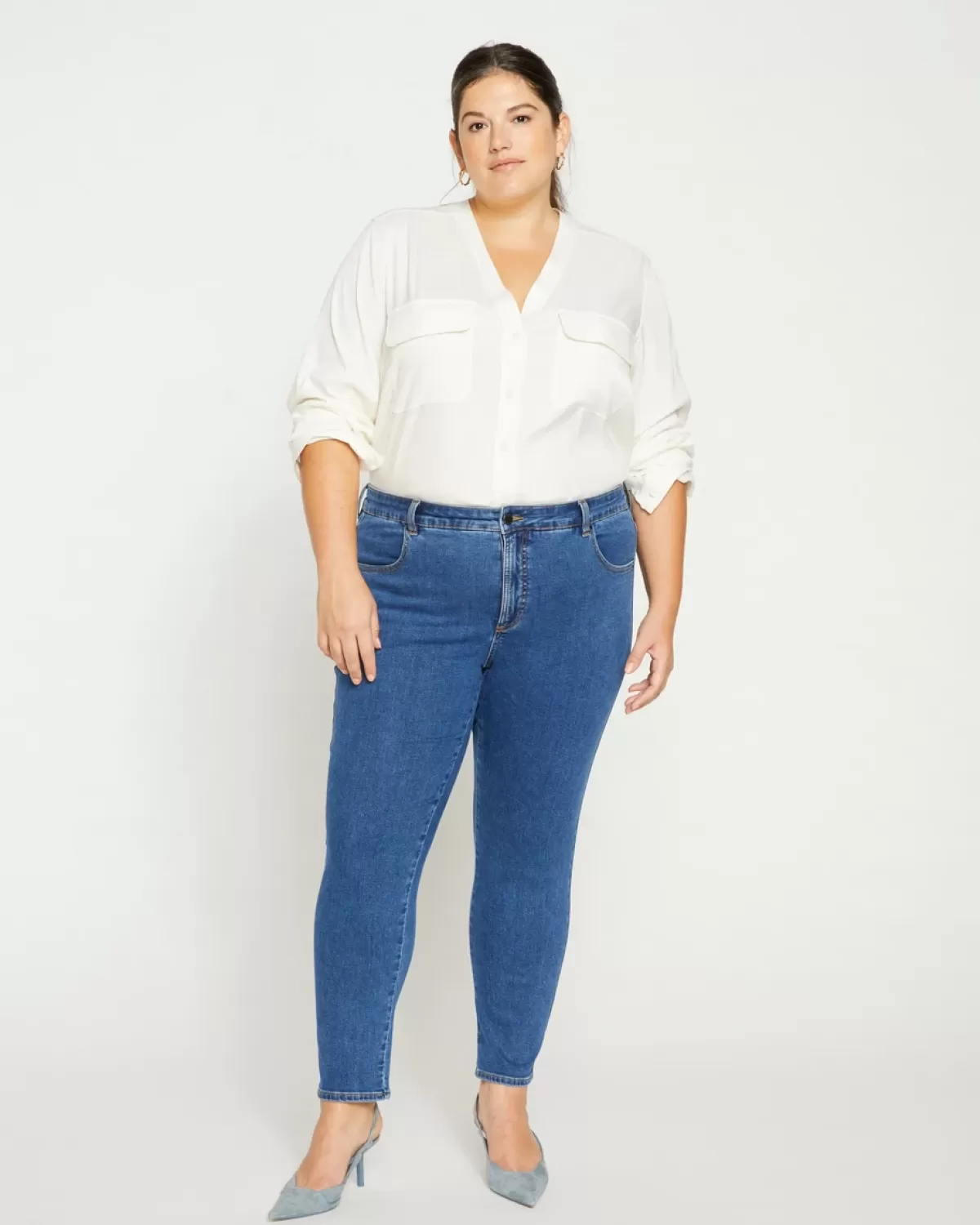 Seine Mid Rise Skinny Jeans 27 Inch>Universal Standard Flash Sale