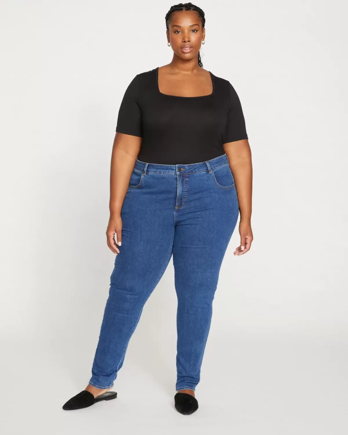 Seine Mid Rise Skinny Jeans 32 Inch>Universal Standard Fashion