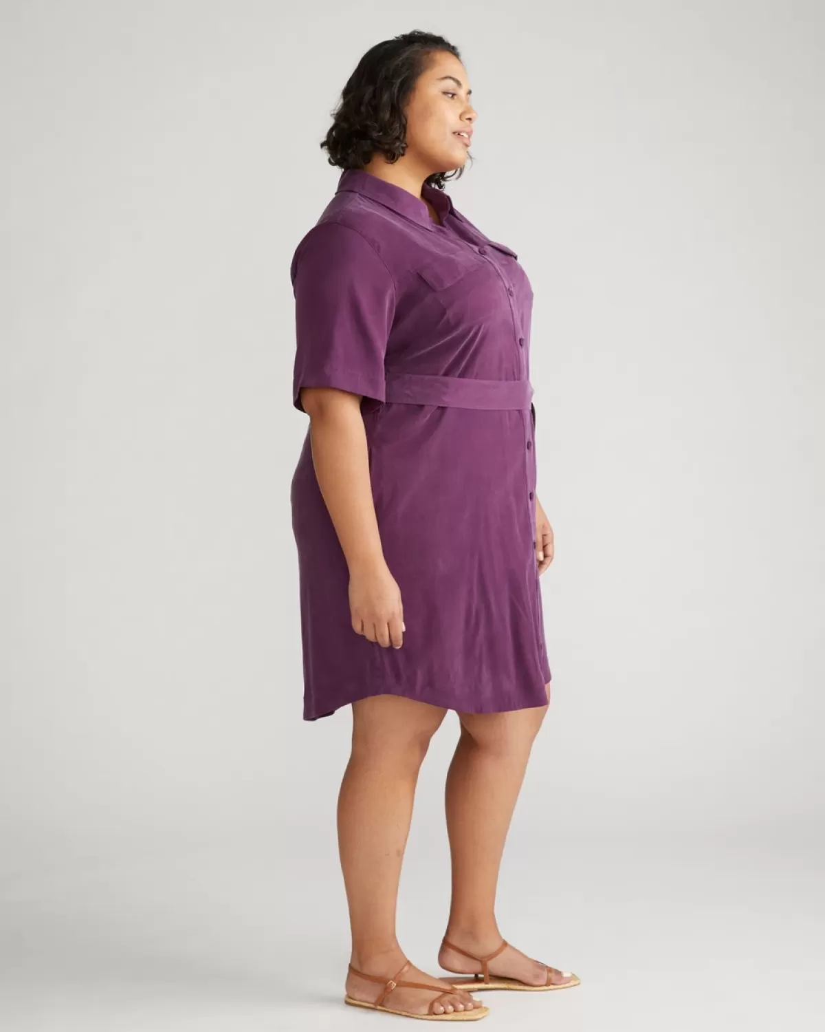 Short Sleeve Cupro Dress>Universal Standard Best Sale