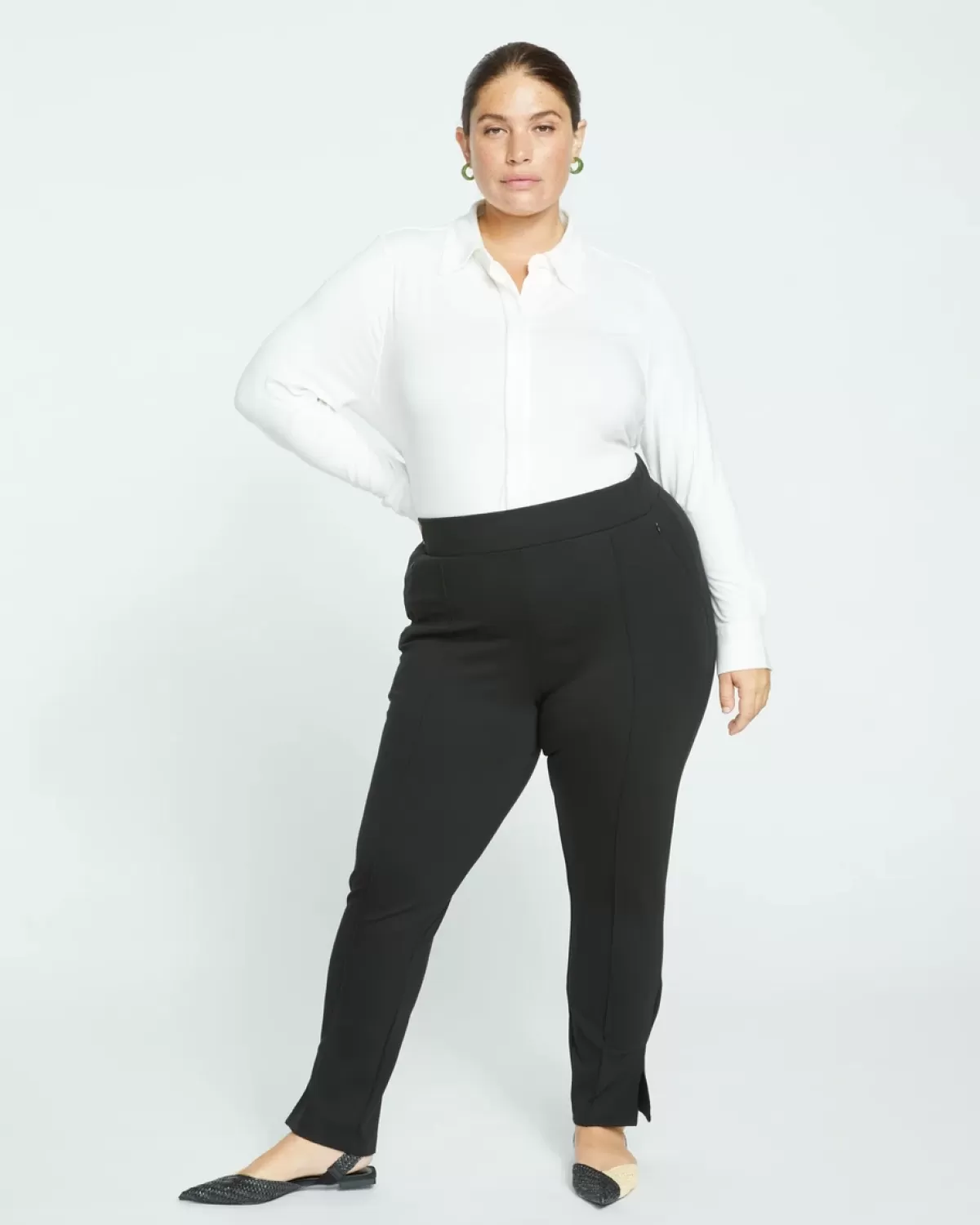 Skinny Pintuck Ponte Pants 32 Inch>Universal Standard Outlet