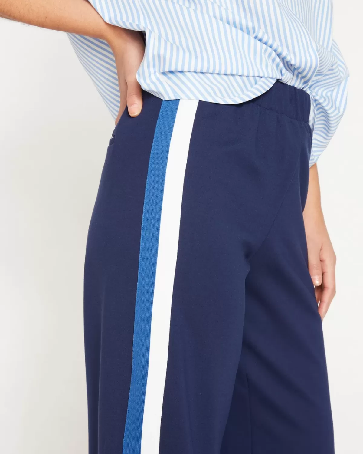 Stephanie Wide Leg Stripe Ponte Pants 30 Inch>Universal Standard Clearance