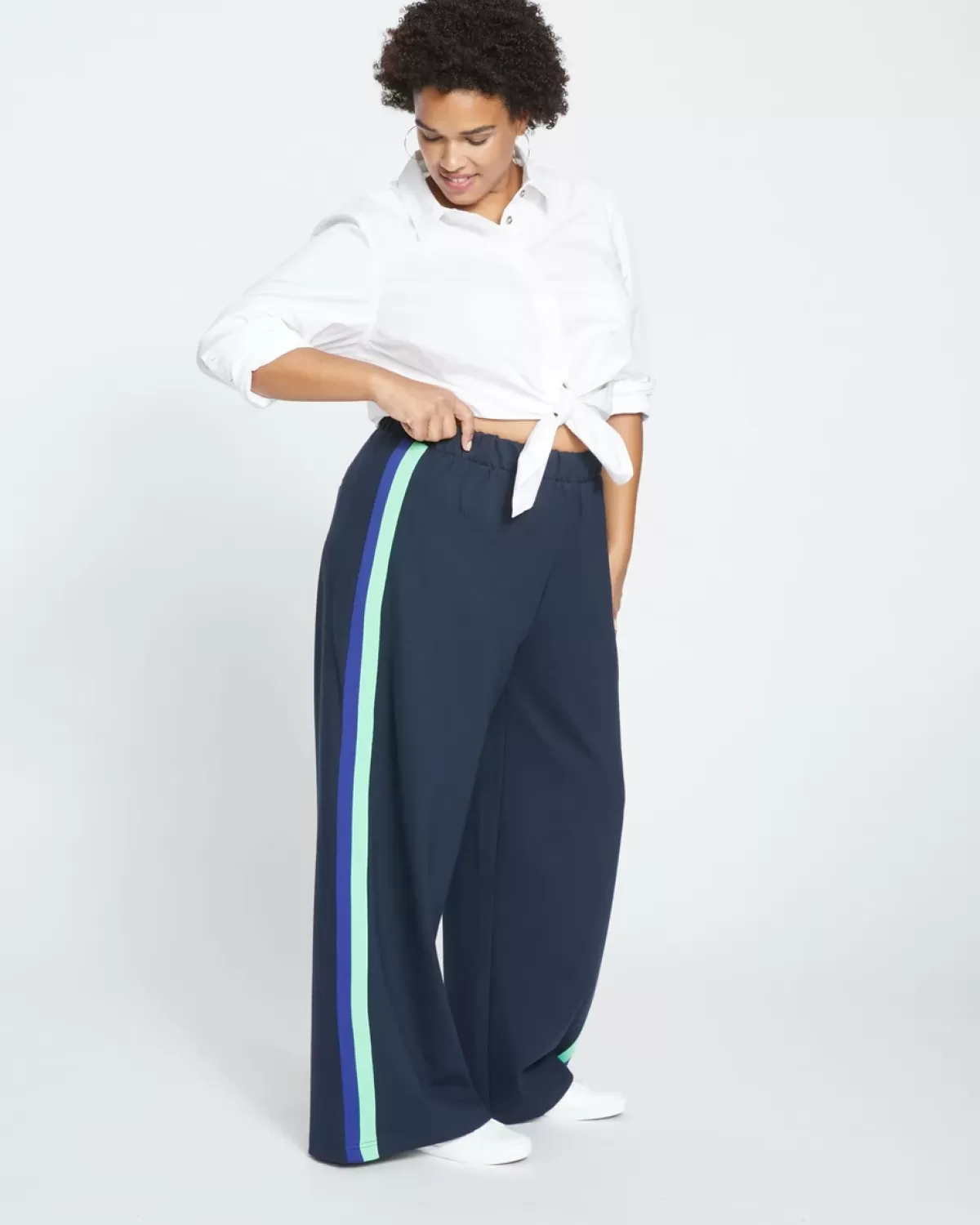 Stephanie Wide Leg Stripe Ponte Pants 30 Inch>Universal Standard Sale