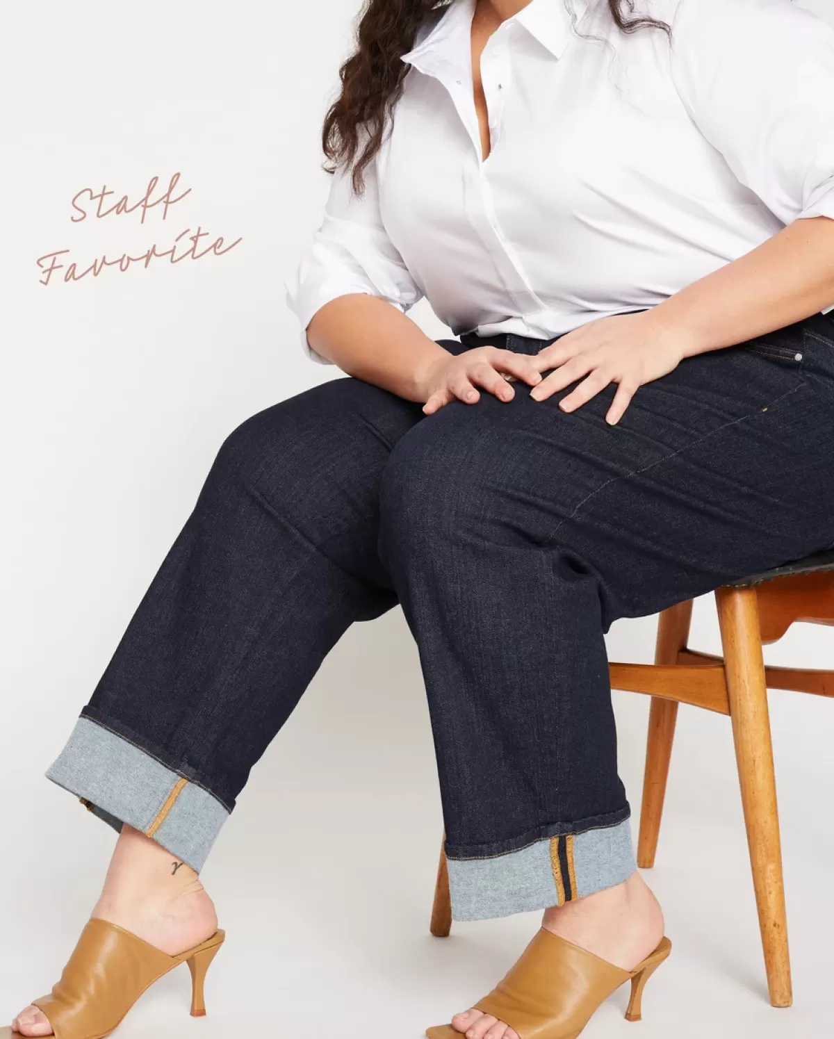 Stevie High Rise Cuffed Straight Leg Jeans>Universal Standard Hot