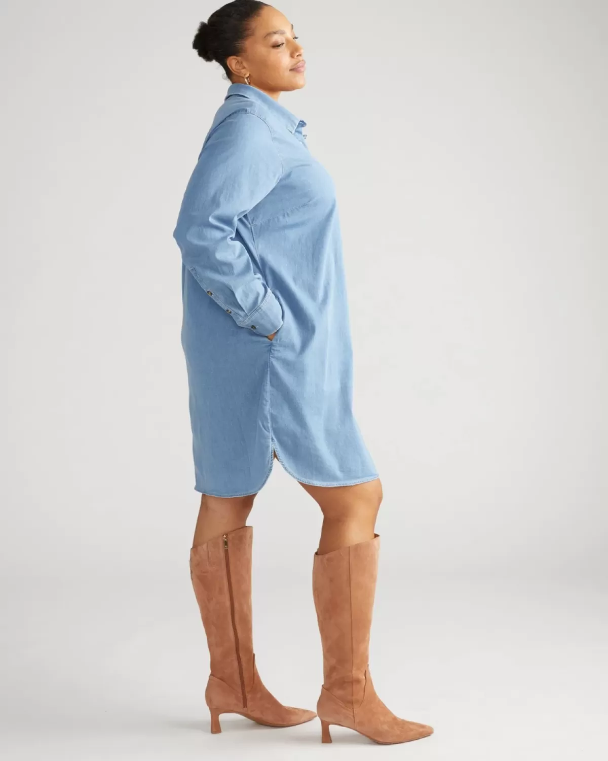 Stretch Cotton Chambray Rubicon Shirtdress>Universal Standard Discount