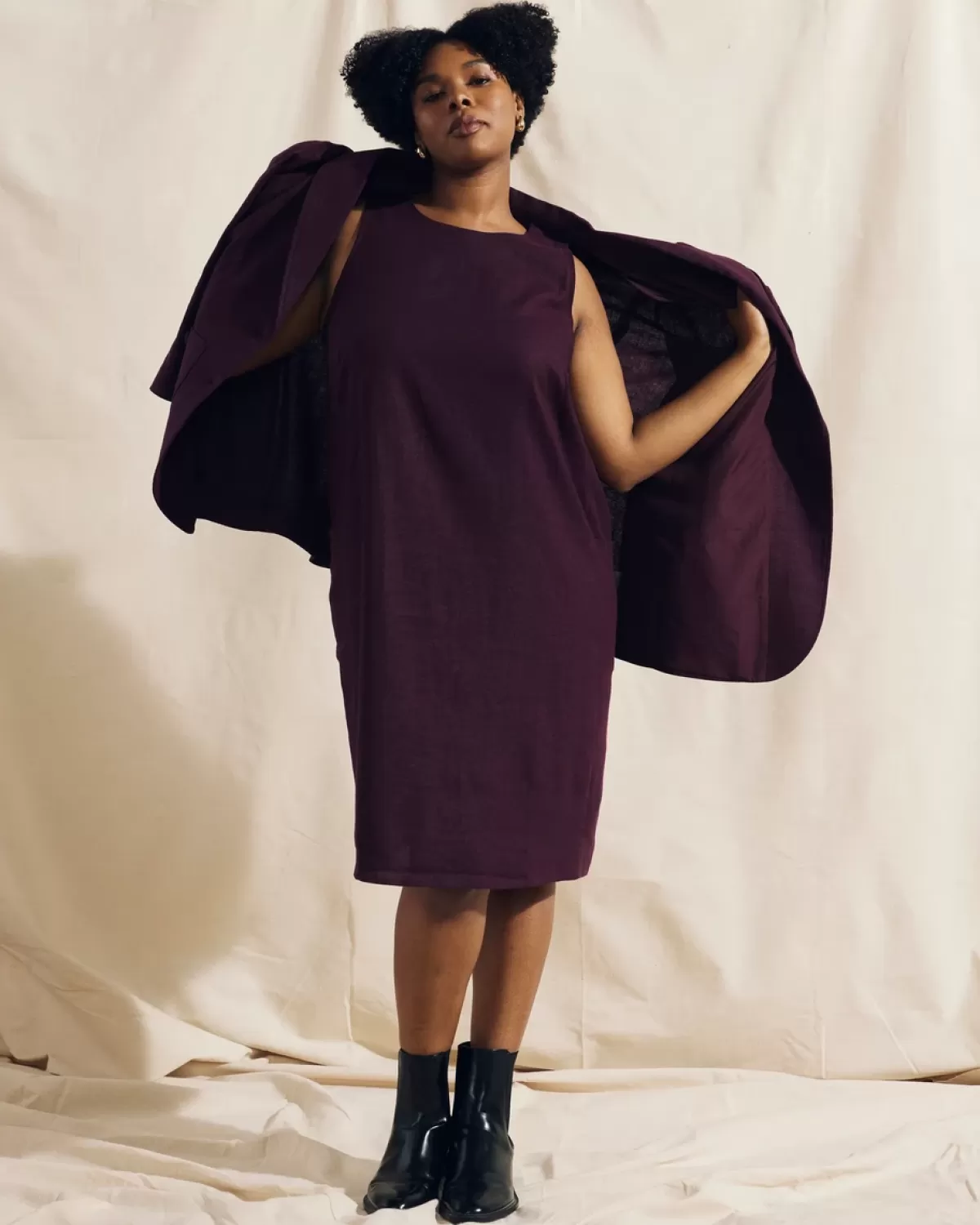Terrace Linen Shift Dress>Universal Standard Online