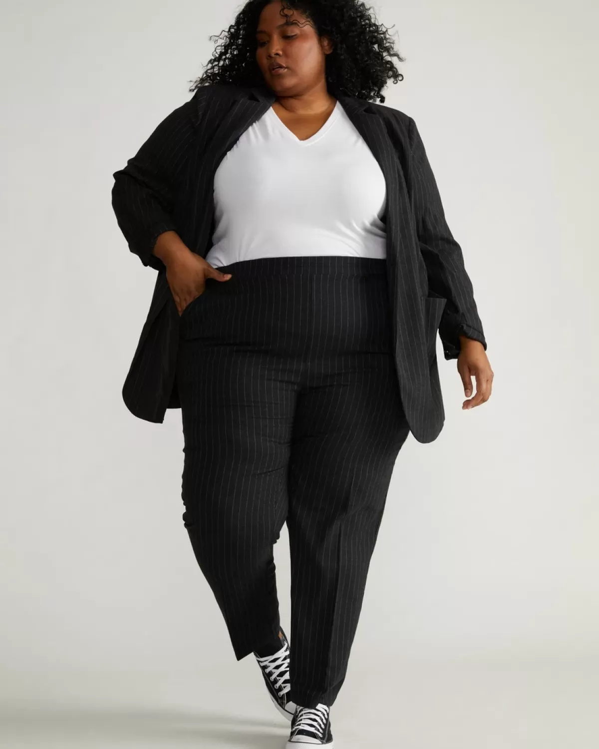 The Pinstripe Pant>Universal Standard Clearance