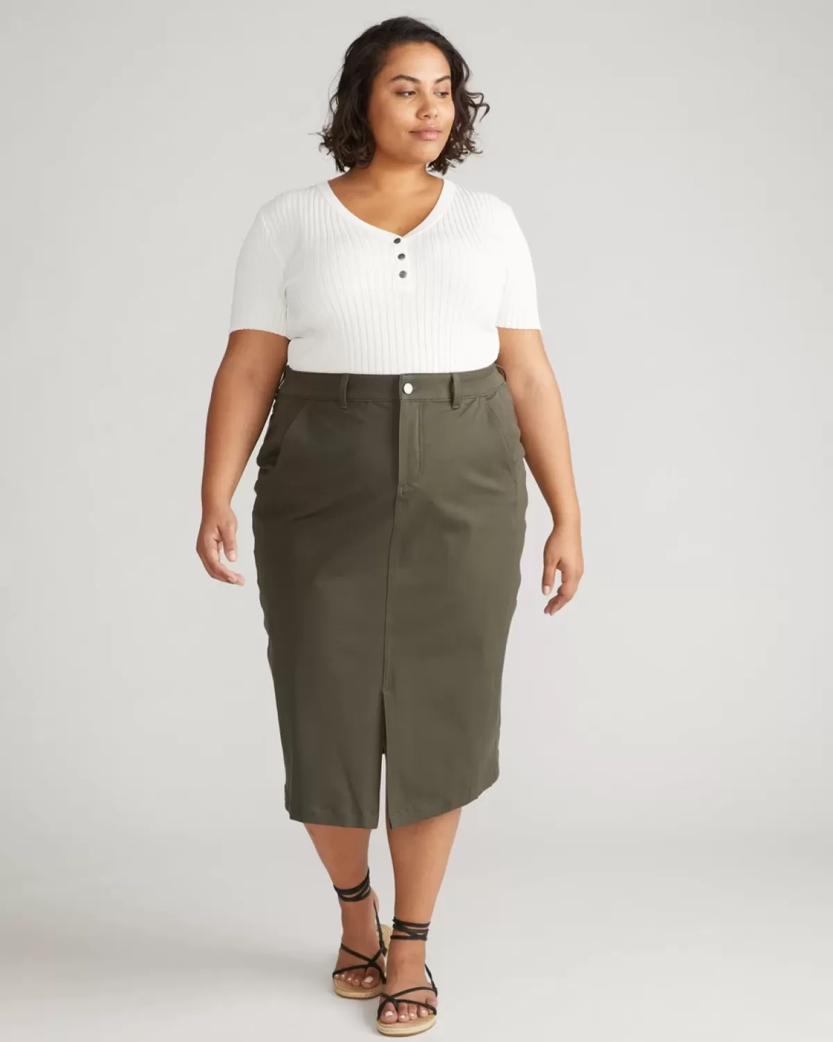 Veranda Stretch Cotton Twill Skirt>Universal Standard Hot
