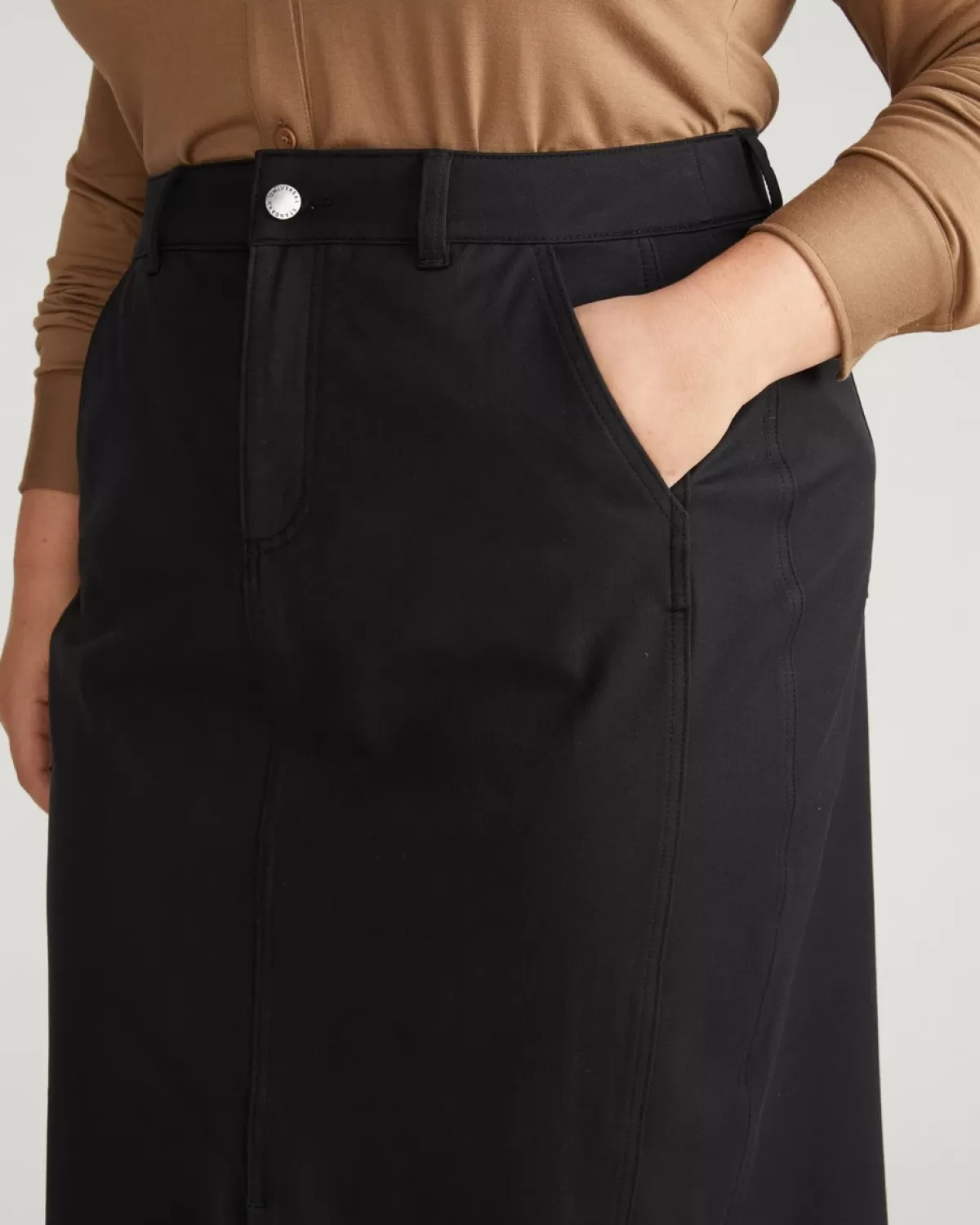 Veranda Stretch Cotton Twill Skirt>Universal Standard Cheap