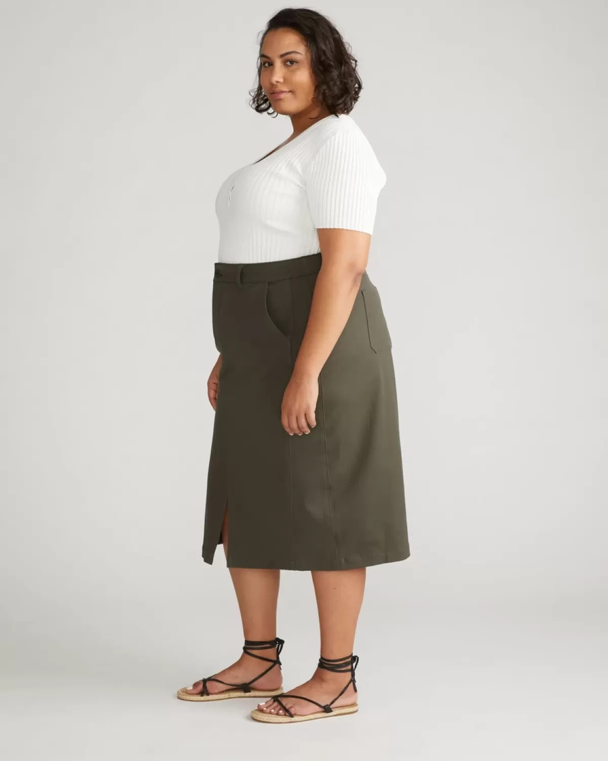 Veranda Stretch Cotton Twill Skirt>Universal Standard Hot