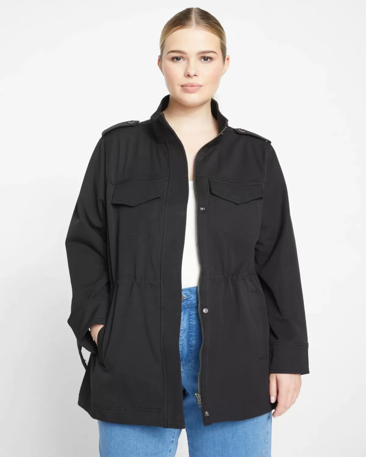 Vineyard Stretch Cotton Twill Jacket>Universal Standard Outlet