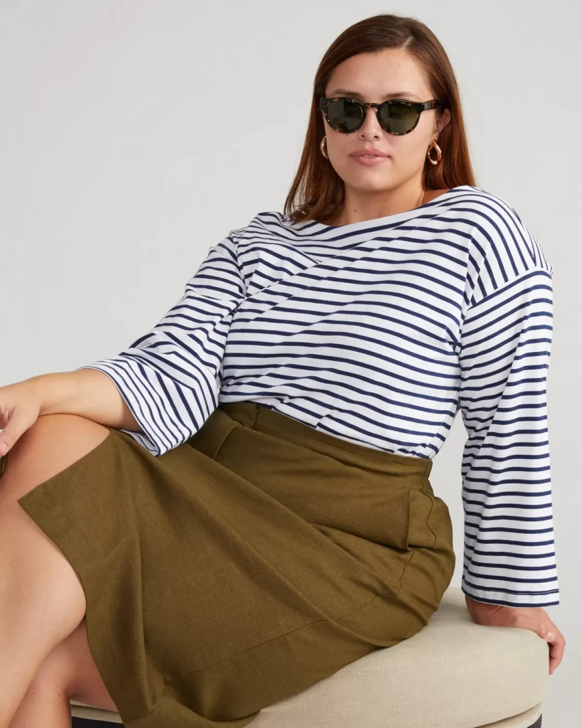 Wooster Linen Skirt>Universal Standard Hot